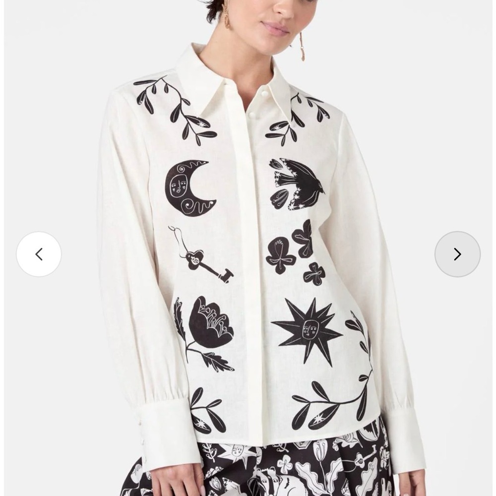 Gorman Lost and Found White button up shirt